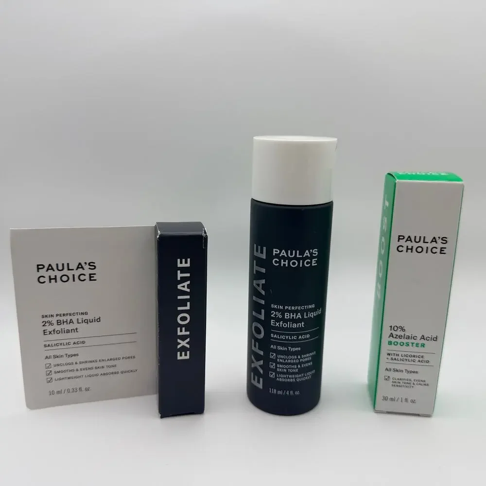 Paula’s Choice 2% BHA Exfoliant + 10% Azelaic Acid Booster Skincare Set